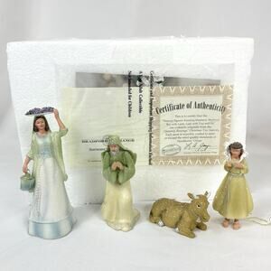 Hawthorne Village Heavenly Blessings Christmas Tree Nativity Set - 4 Figurines